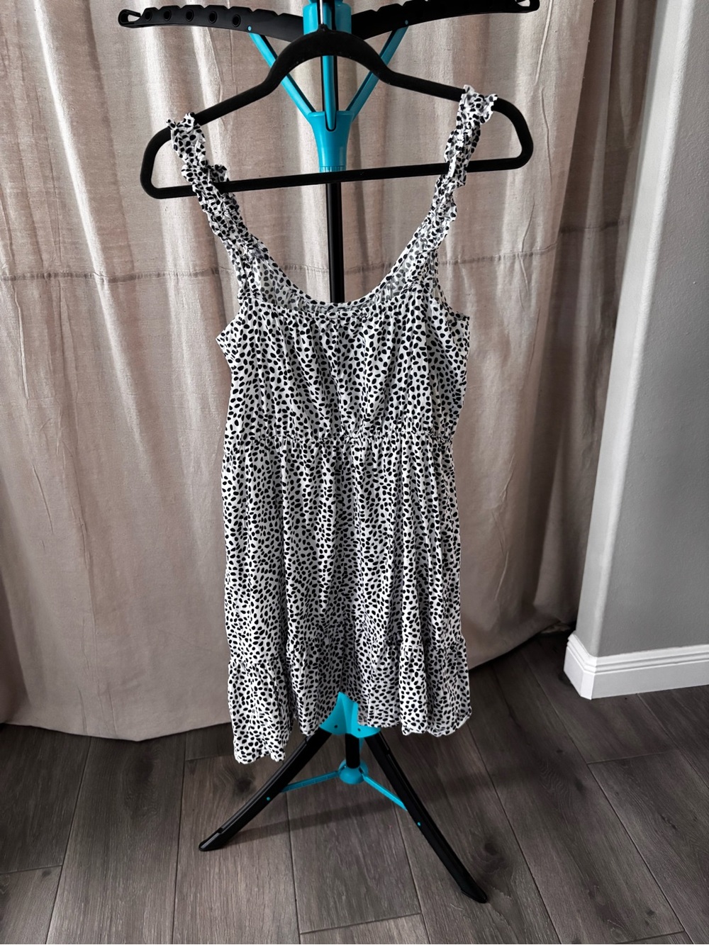 Banana Republic White and Black Spotted Sundress - Picture 4 of 10